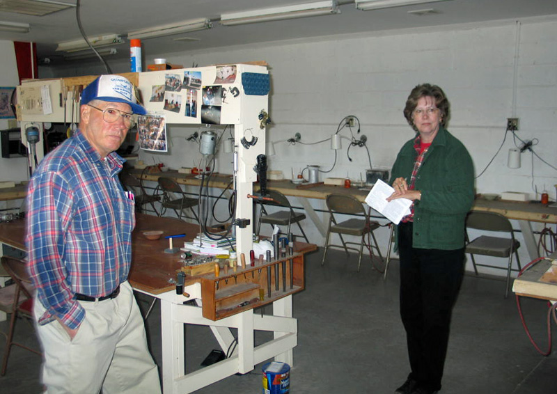 We got a tour of the club's facilities.  I think Gloria was president of our local club at the time.